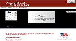 Desktop Screenshot of castscalemodels.com